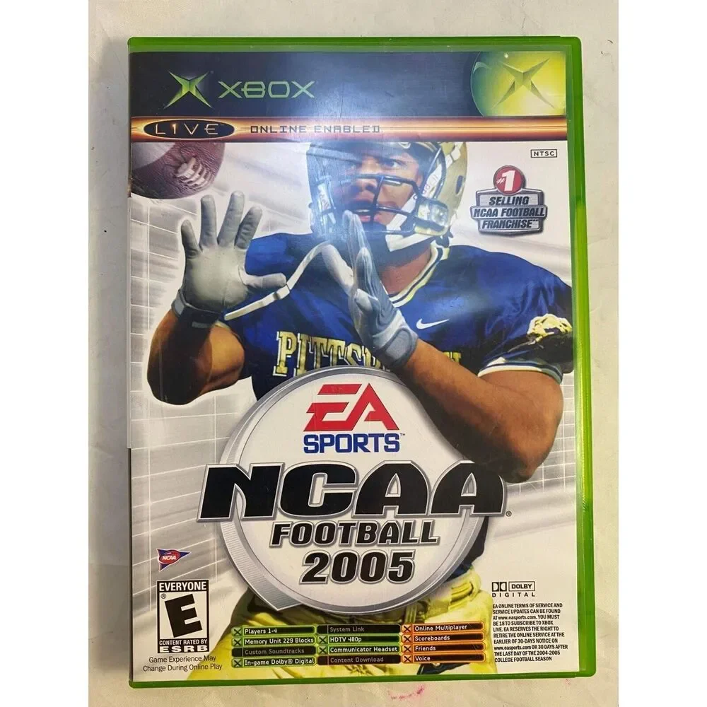 #4680 XBOX system NCAA FOOTBALL 2005 original GAME